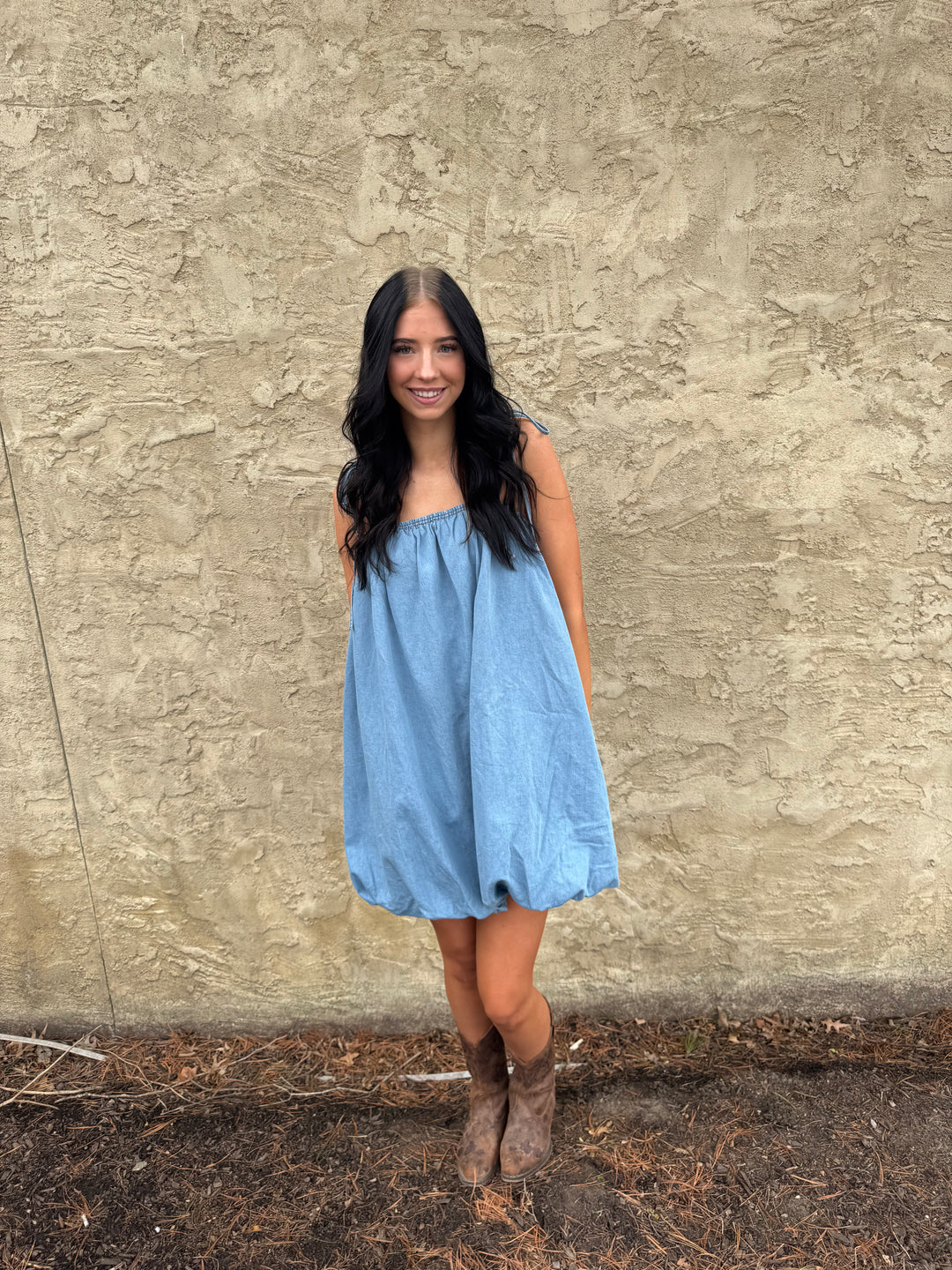 Denim Bubble Dress
