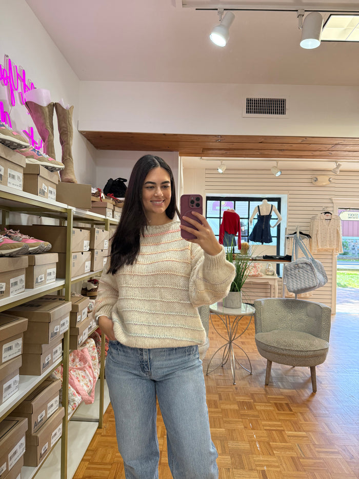 Ombre Striped Sweater