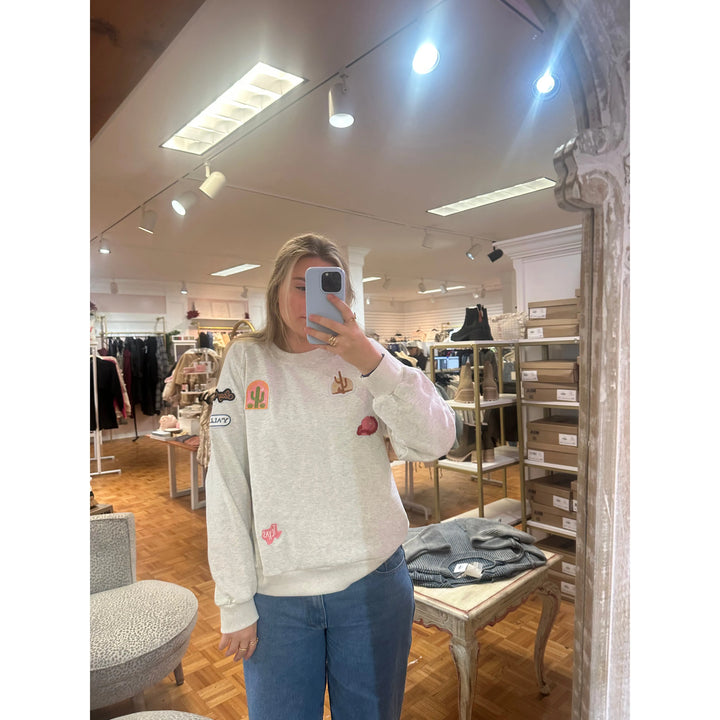 Western Patch Sweater