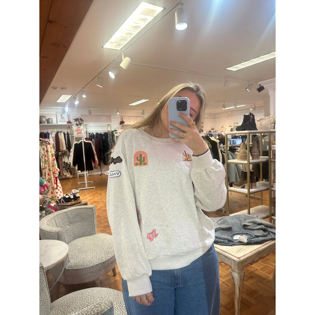 Western Patch Sweater