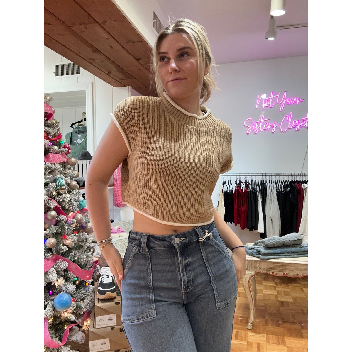 White Detail Top