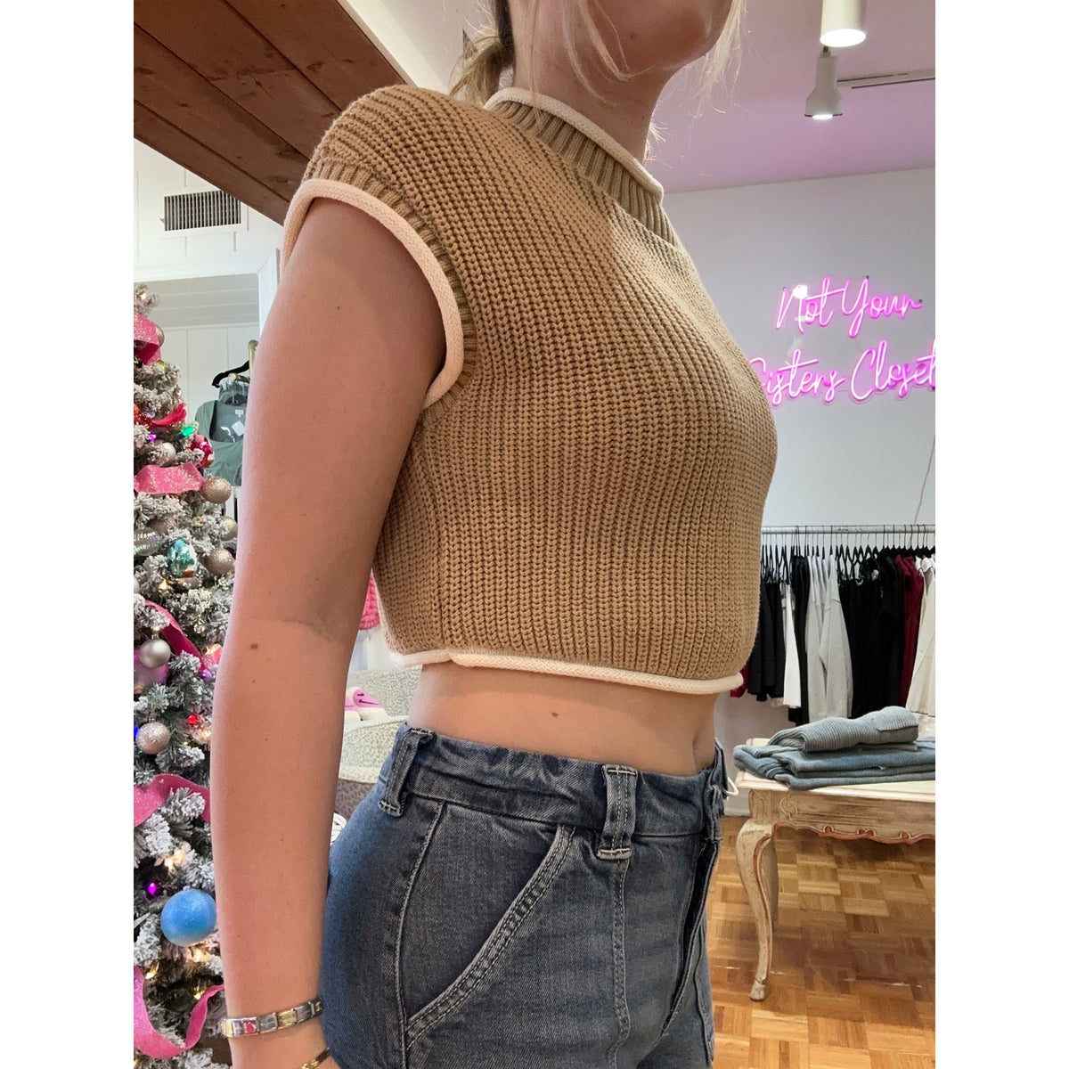 White Detail Top