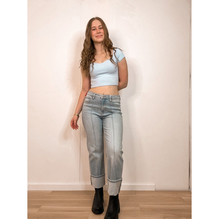 Ankle Cuff Jeans