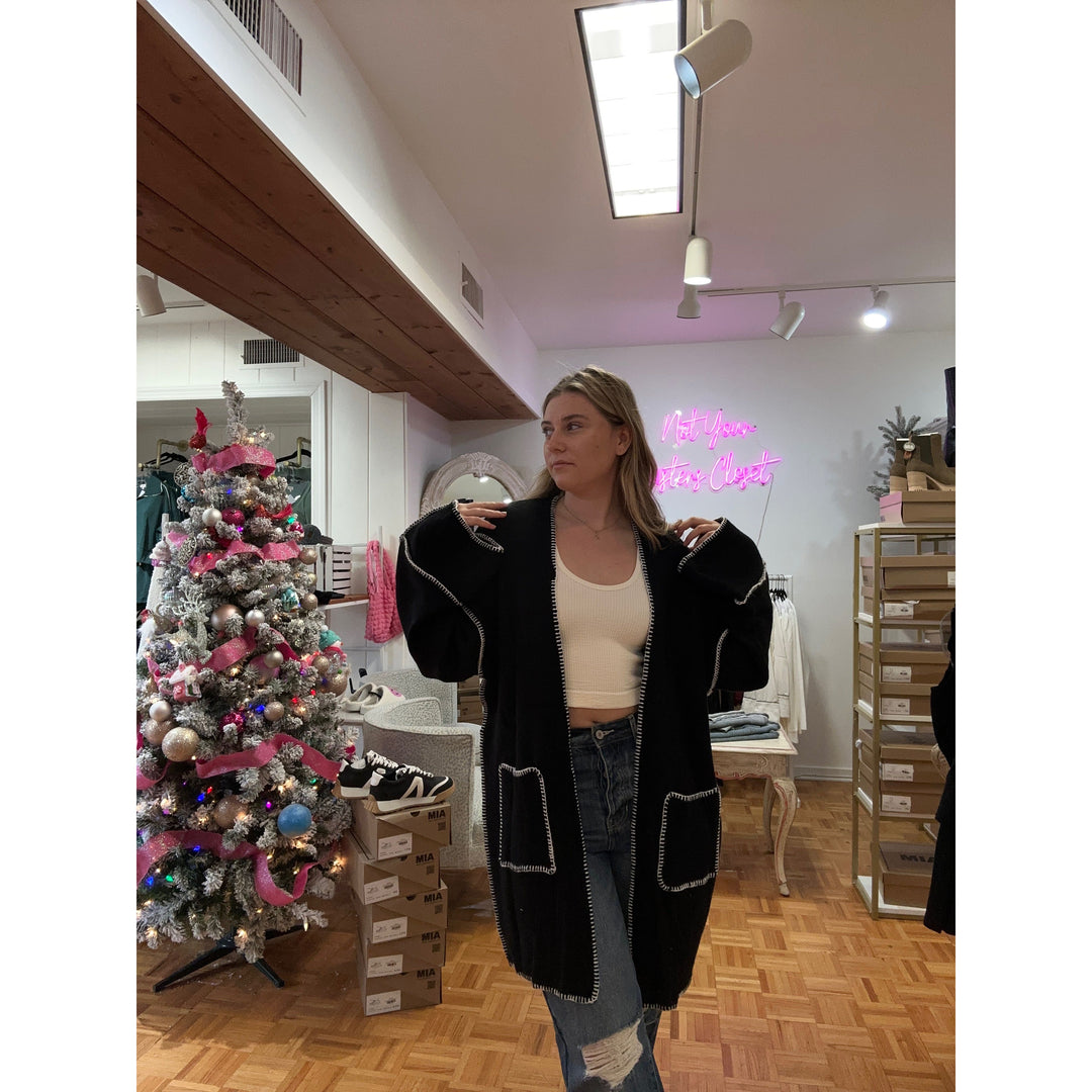 Stitch Pocket Cardigan