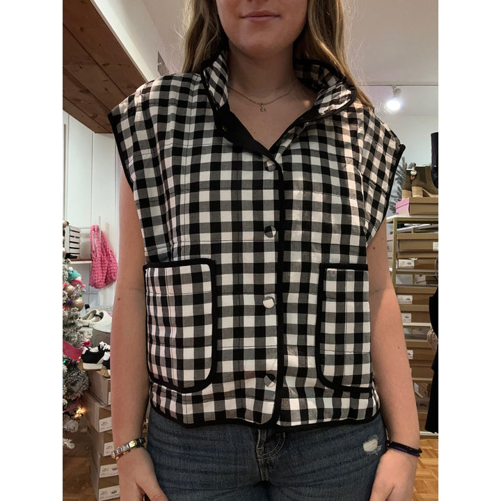 Checkered Quilt Vest