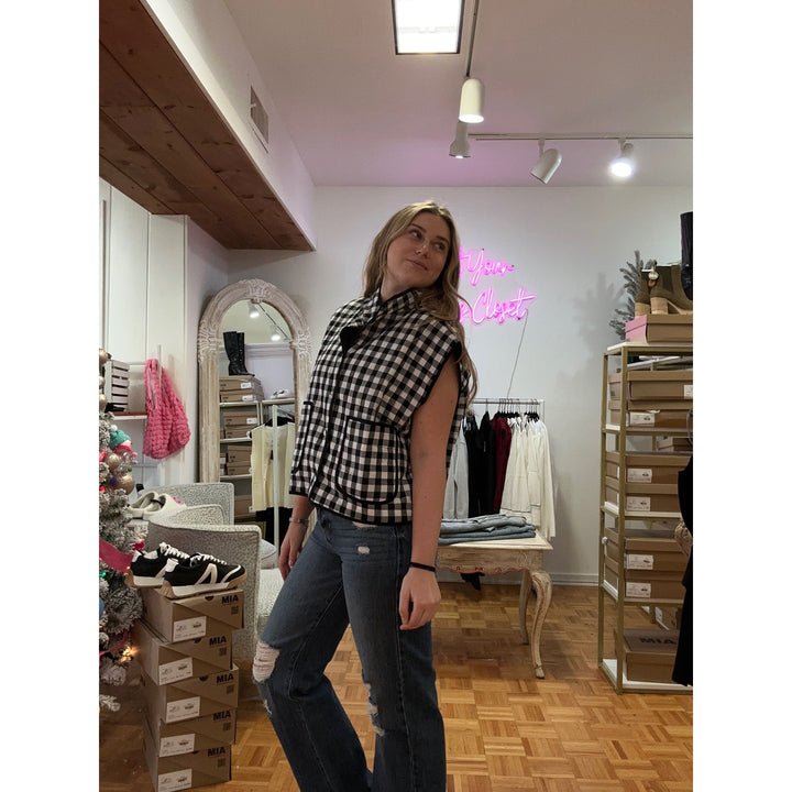 Checkered Quilt Vest
