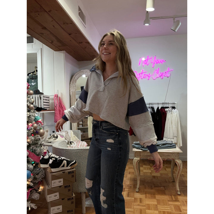 French Terry Knit Crop