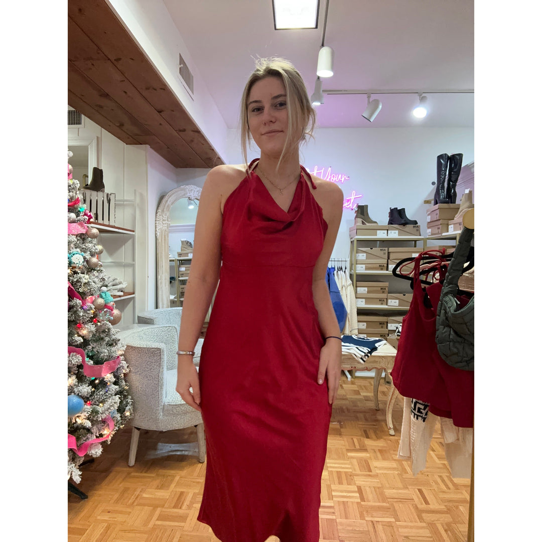Halter Midi Dress