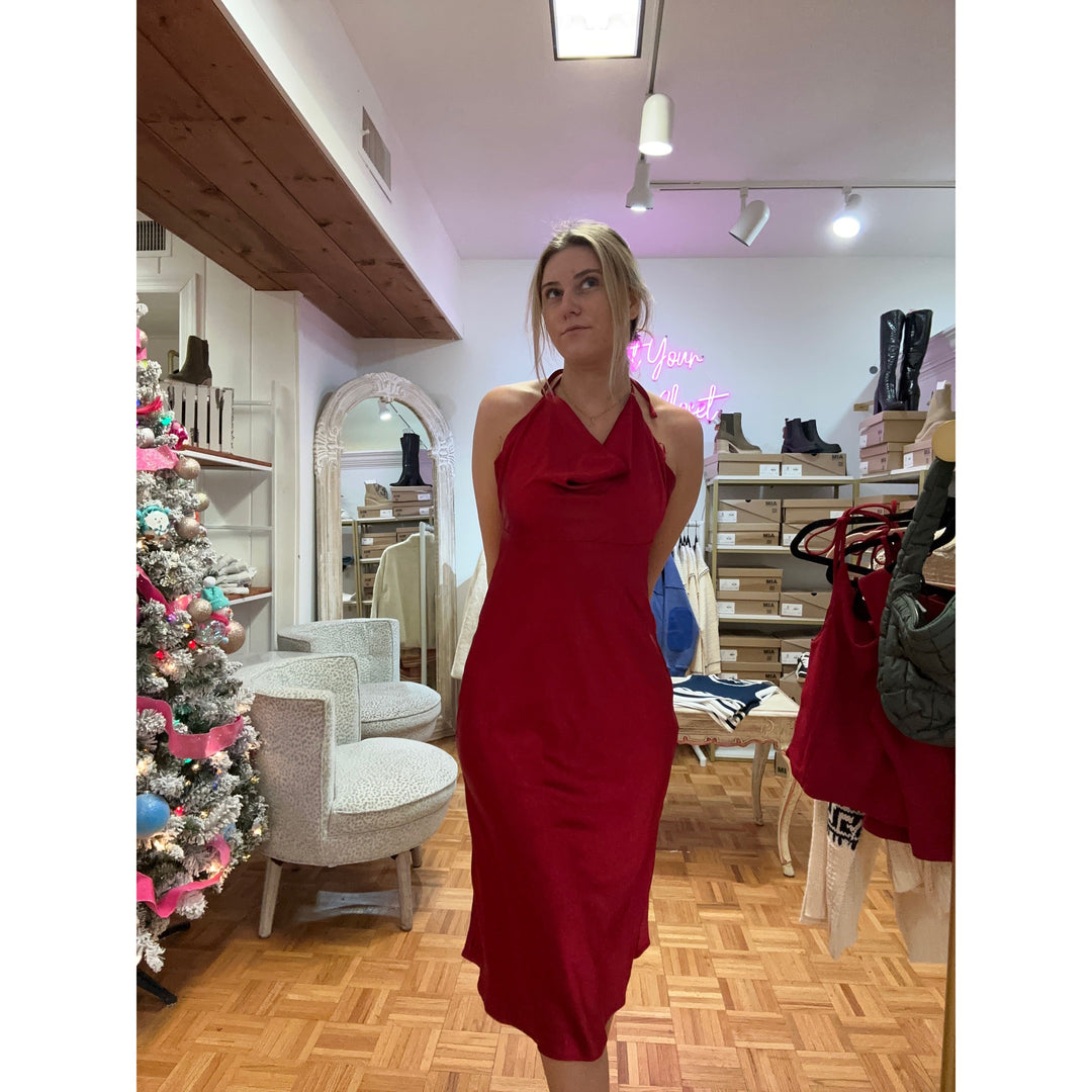 Halter Midi Dress
