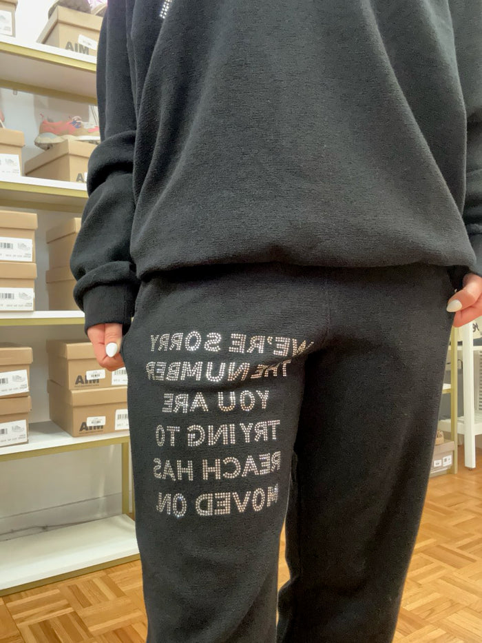 Black 1-800 Sweatpants Boys Lie