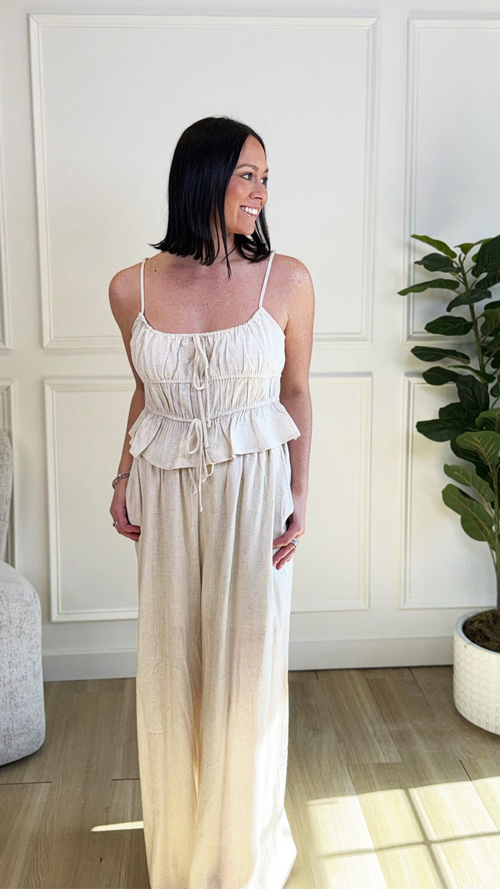Ivory Woven Set Top
