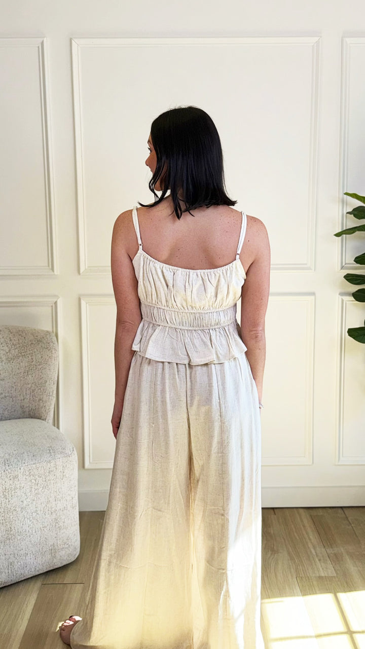 Ivory Woven Set Bottoms
