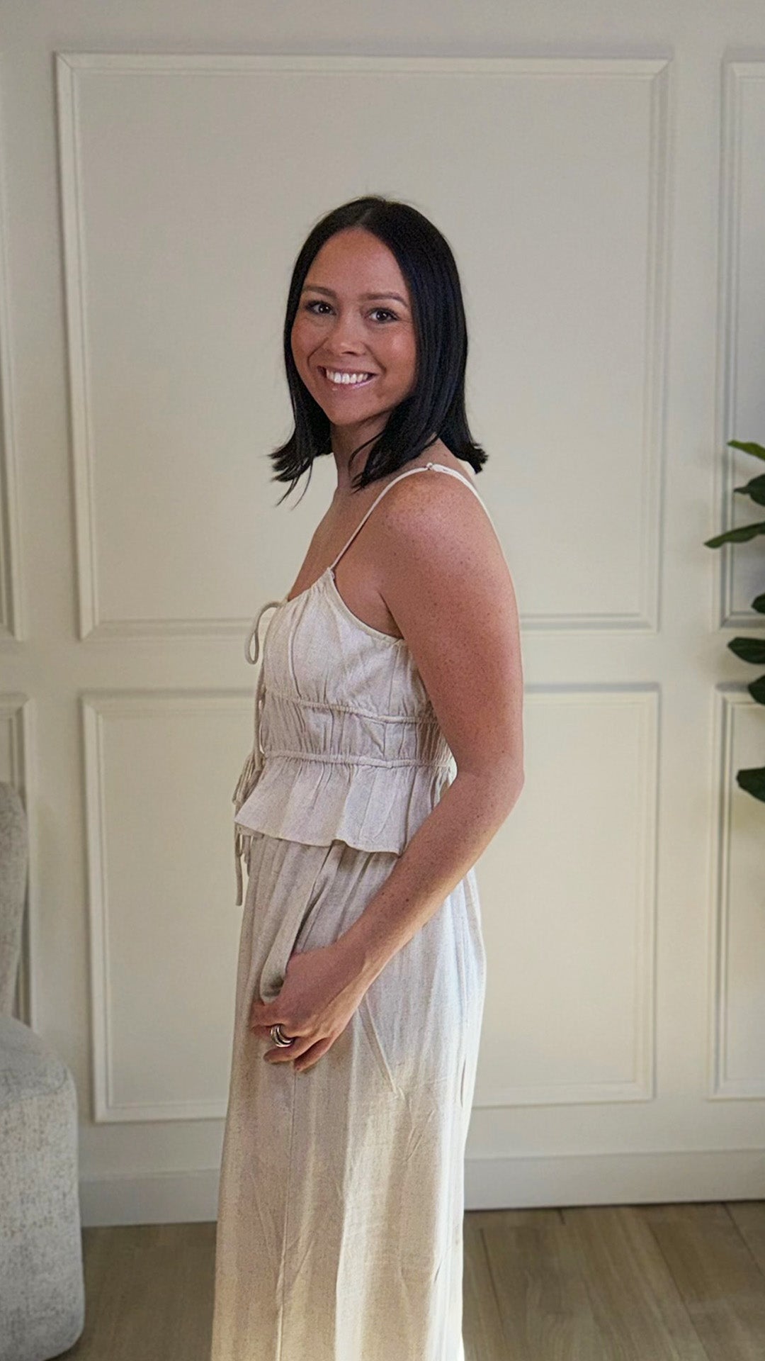Ivory Woven Set Top