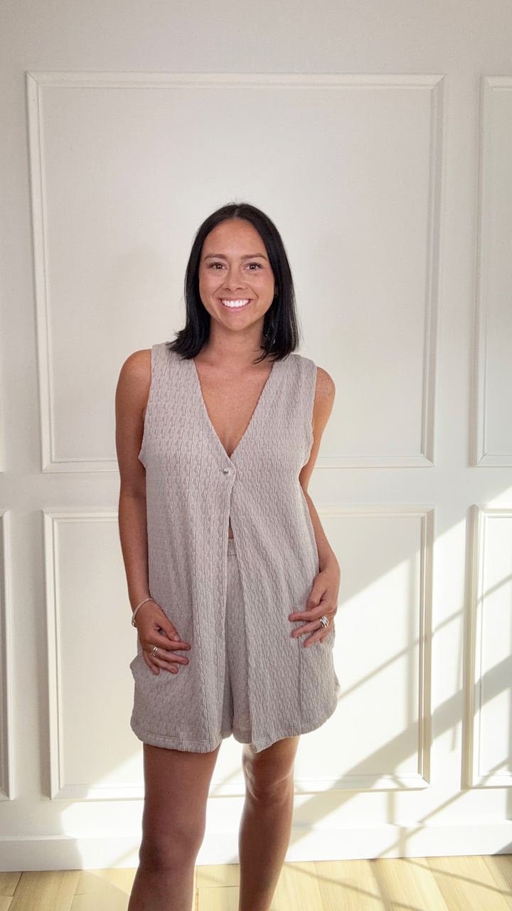 Lt Taupe Tunic Top