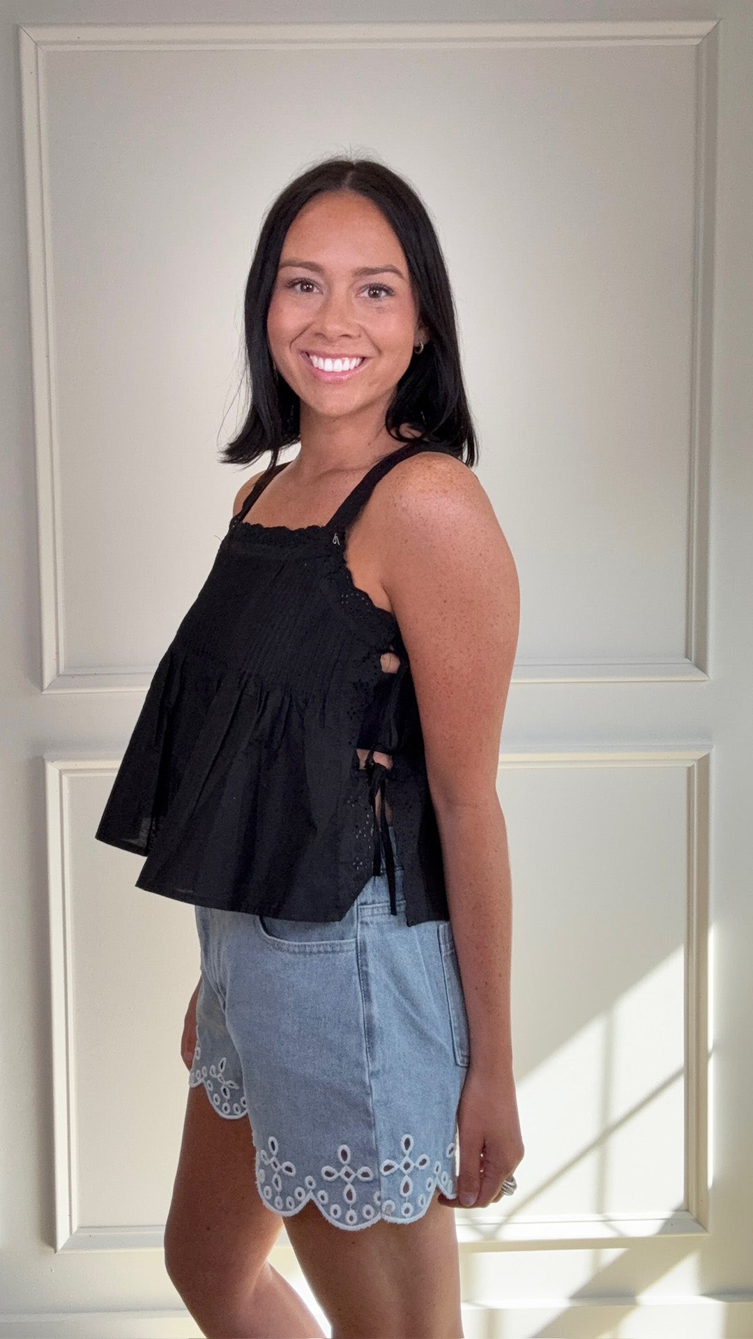 Luxe Noir Detail Top