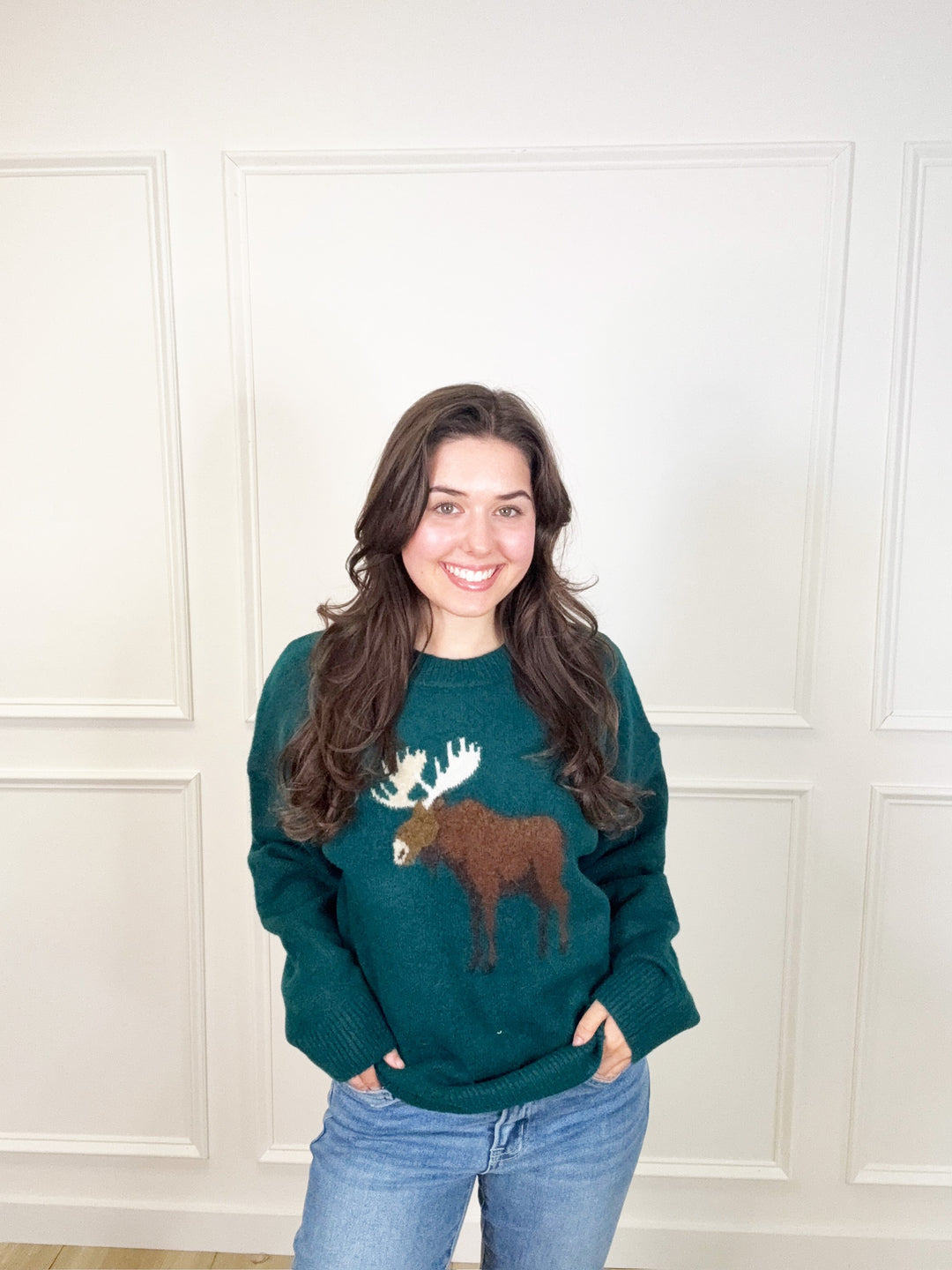 Moose Long Sleeve Sweater