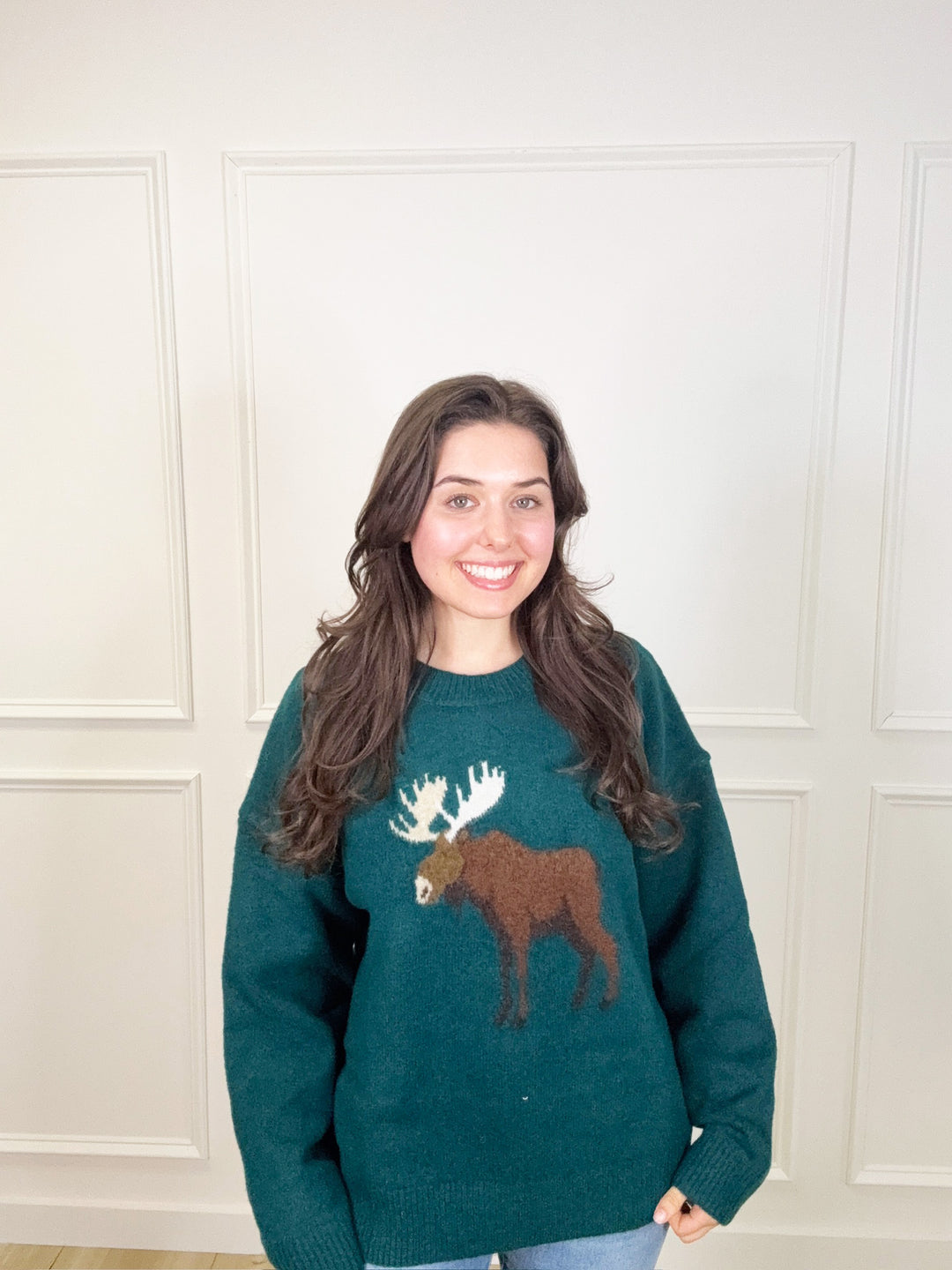 Moose Long Sleeve Sweater