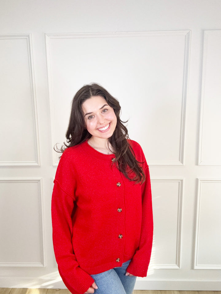 On The Avenue Sweater - Red
