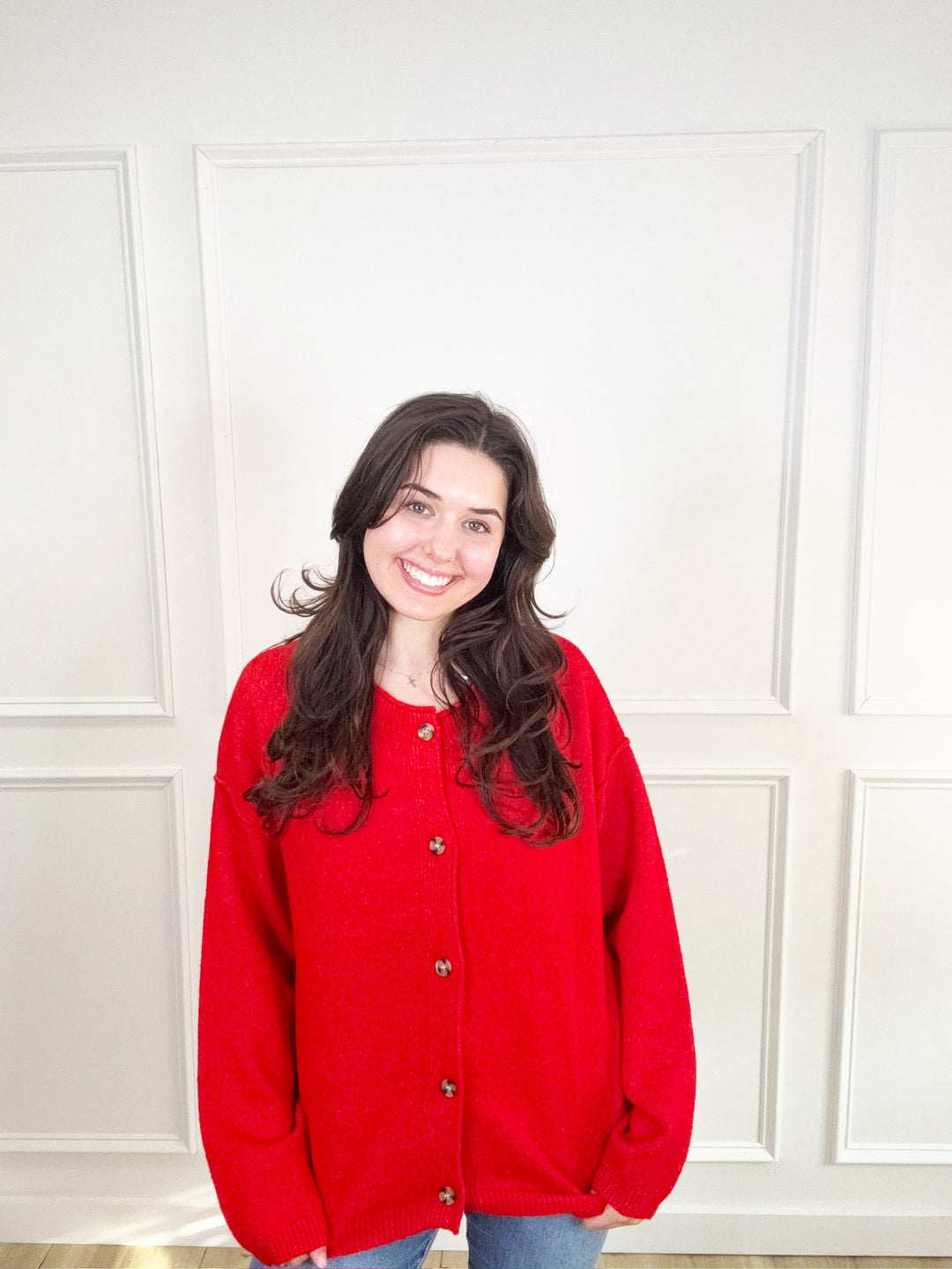 On The Avenue Sweater - Red