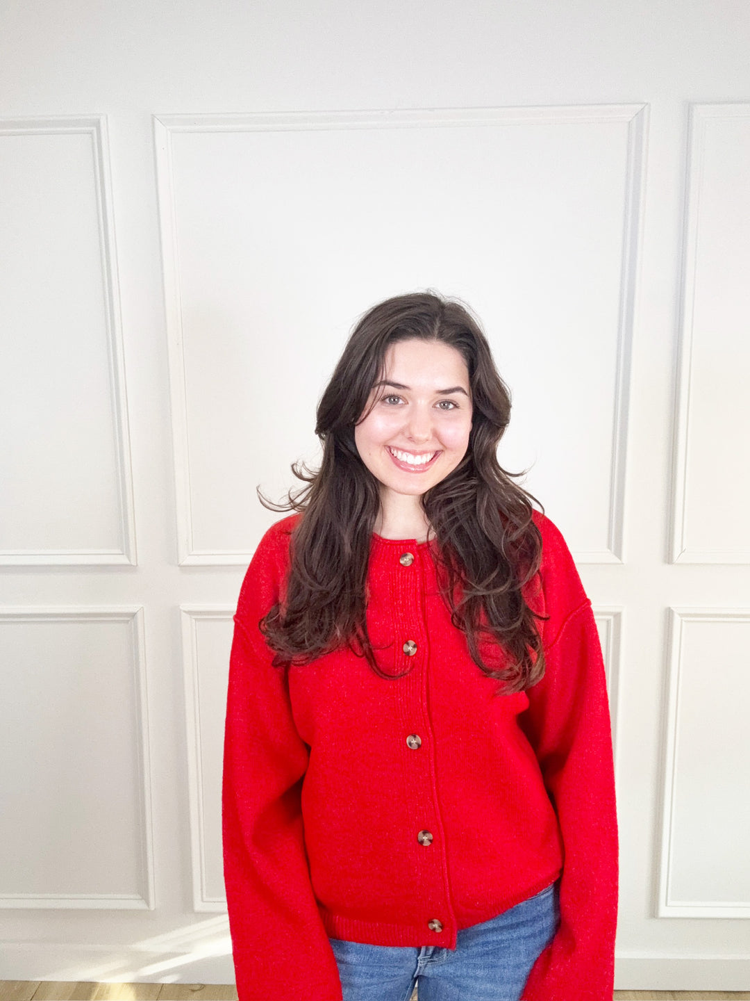 On The Avenue Sweater - Red