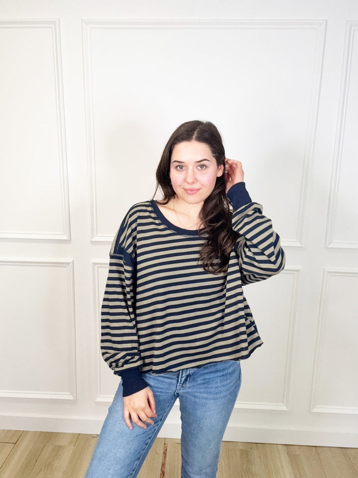 Out &amp; About Top - Navy