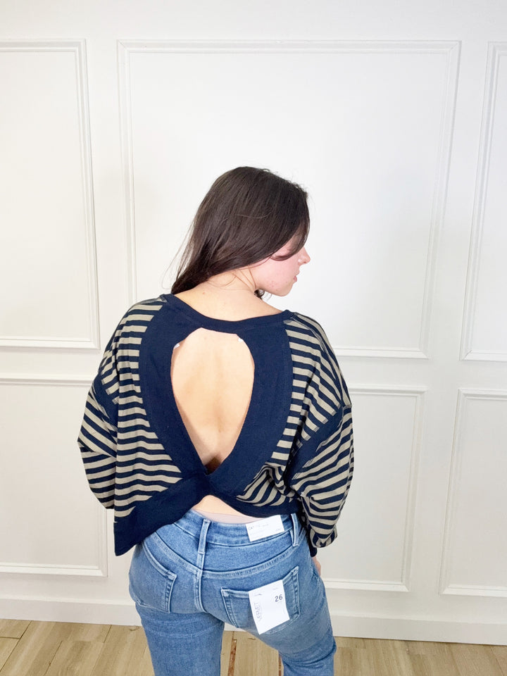 Out &amp; About Top - Navy