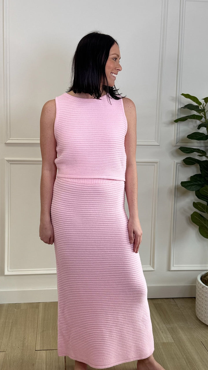 Peony Pink Sweater Top