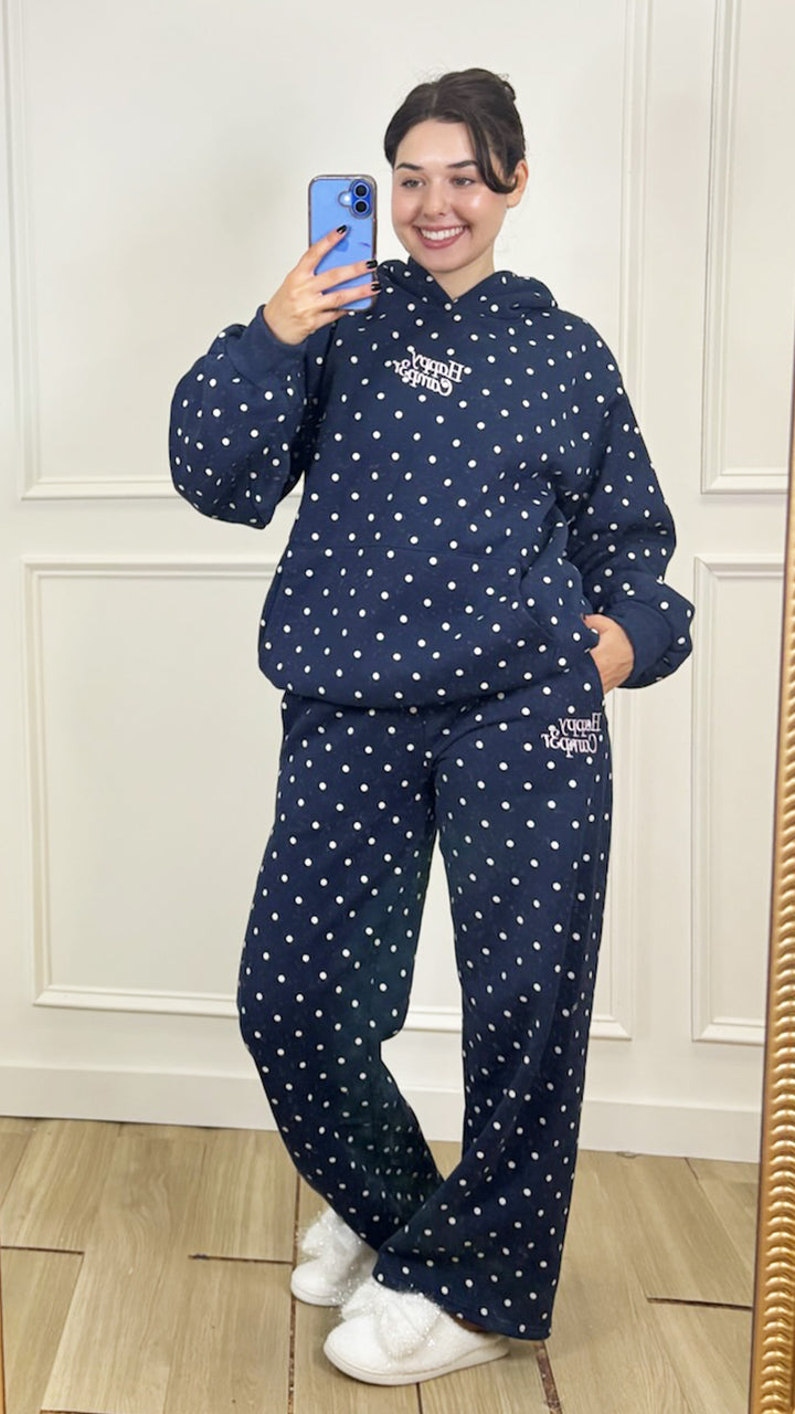 Polka Dot Weekend Happy Camp3r Sweatshirt