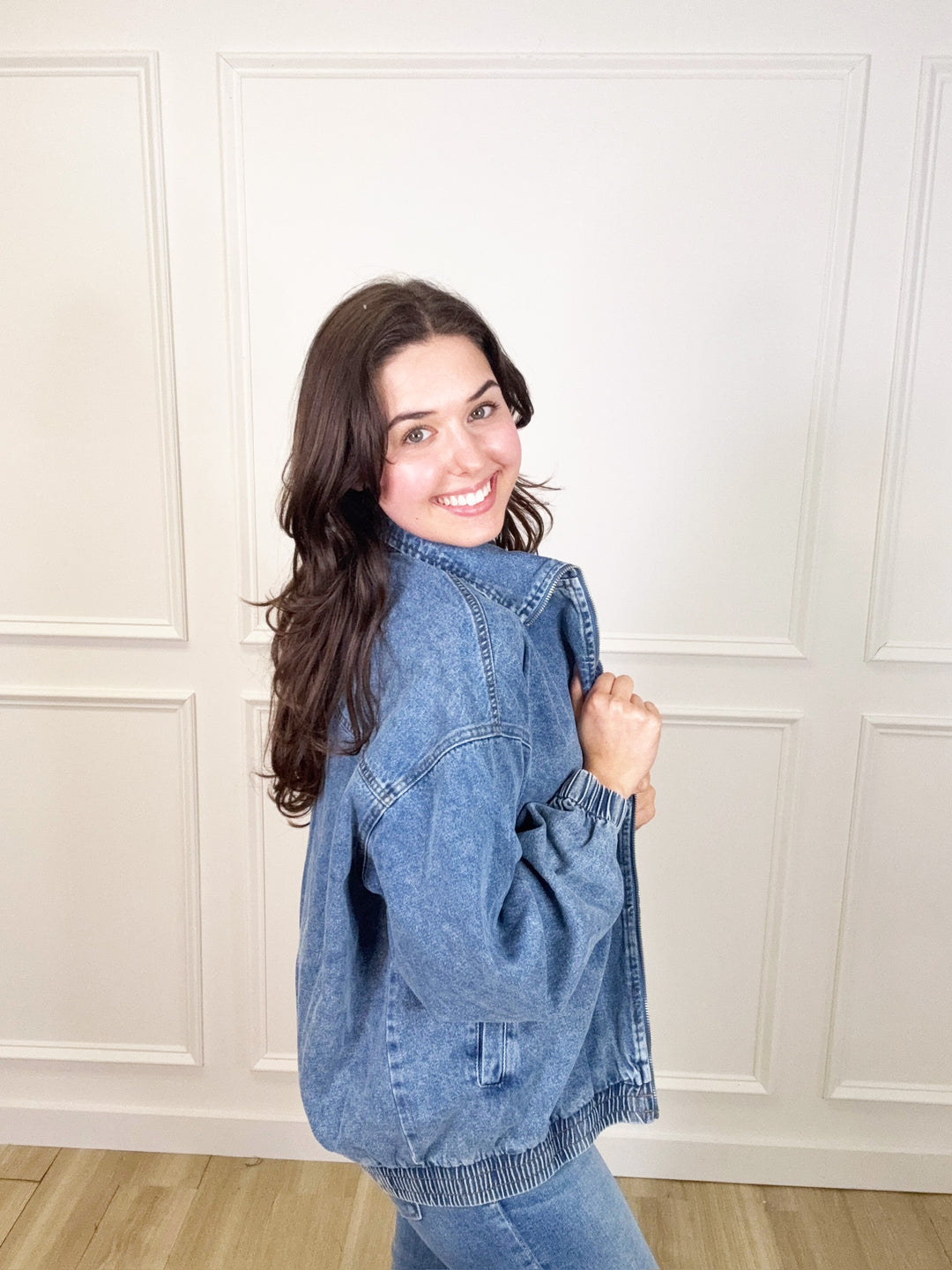 Pumpkin Picking Denim Jacket