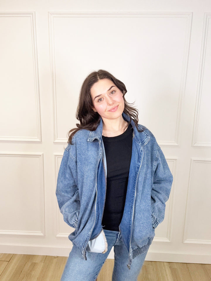 Pumpkin Picking Denim Jacket