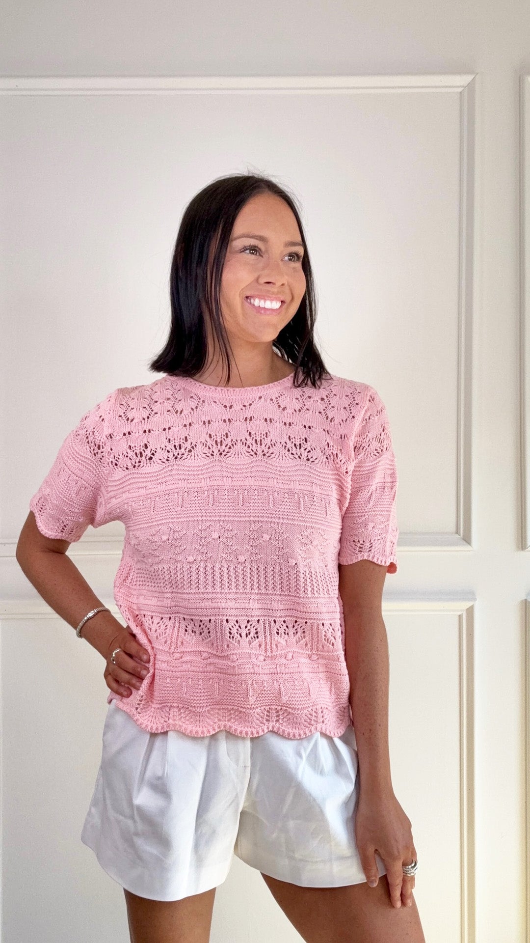Rose and Glow Knit Top