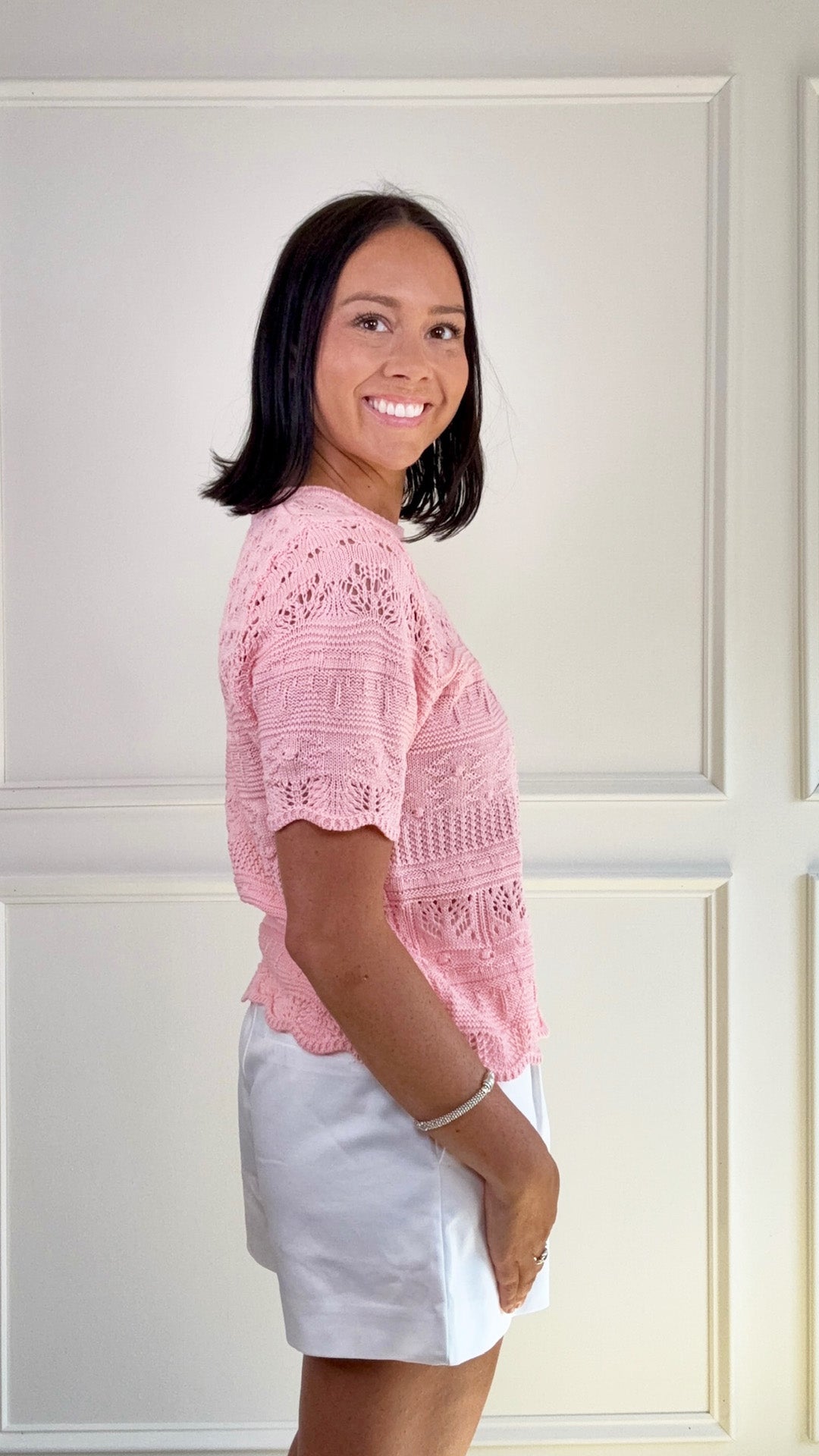 Rose and Glow Knit Top
