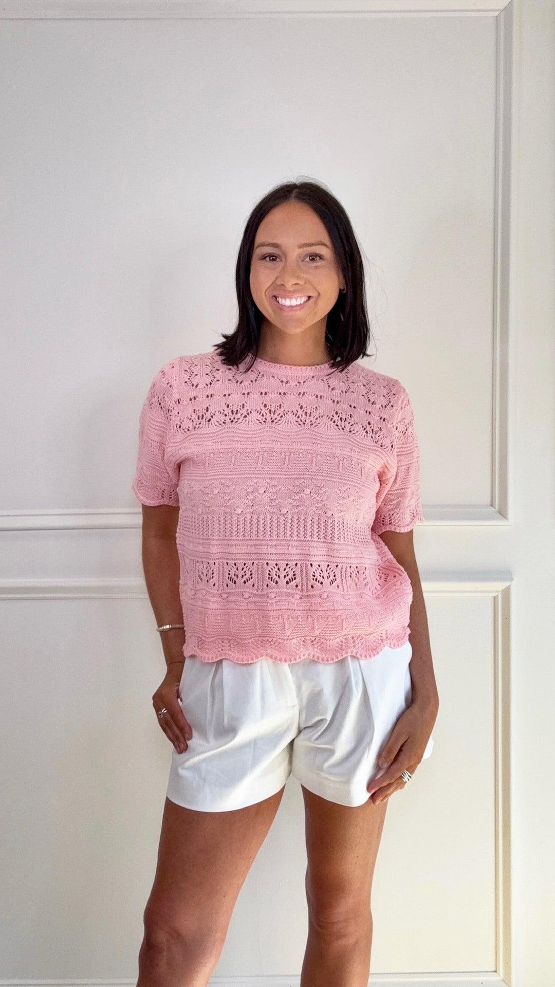 Rose and Glow Knit Top