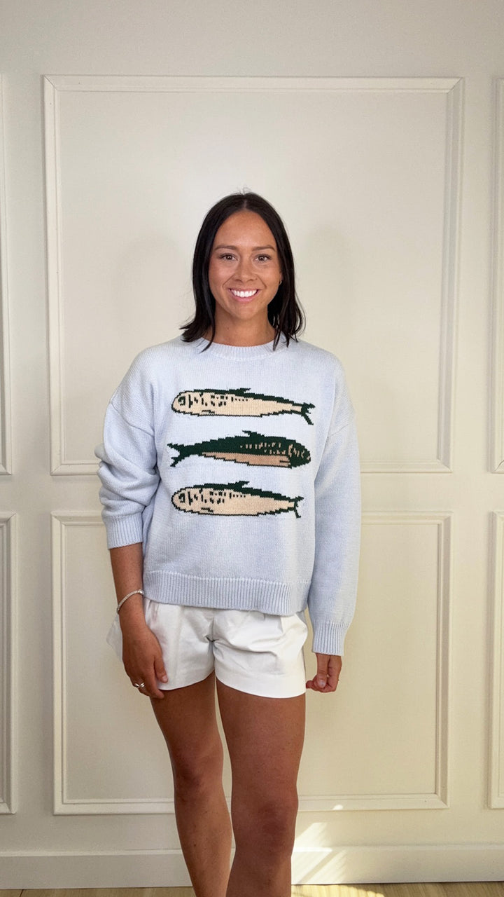 Seaside Graphic Sweater Top