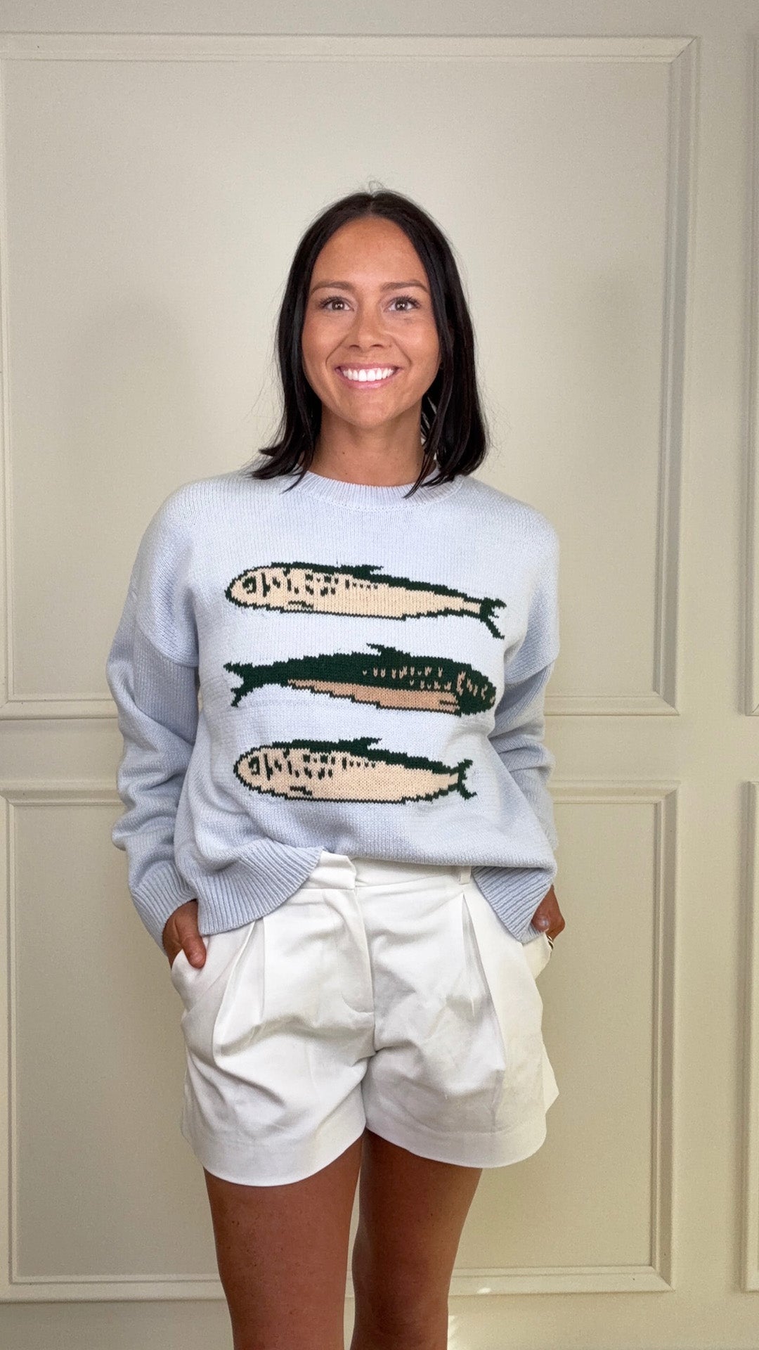 Seaside Graphic Sweater Top