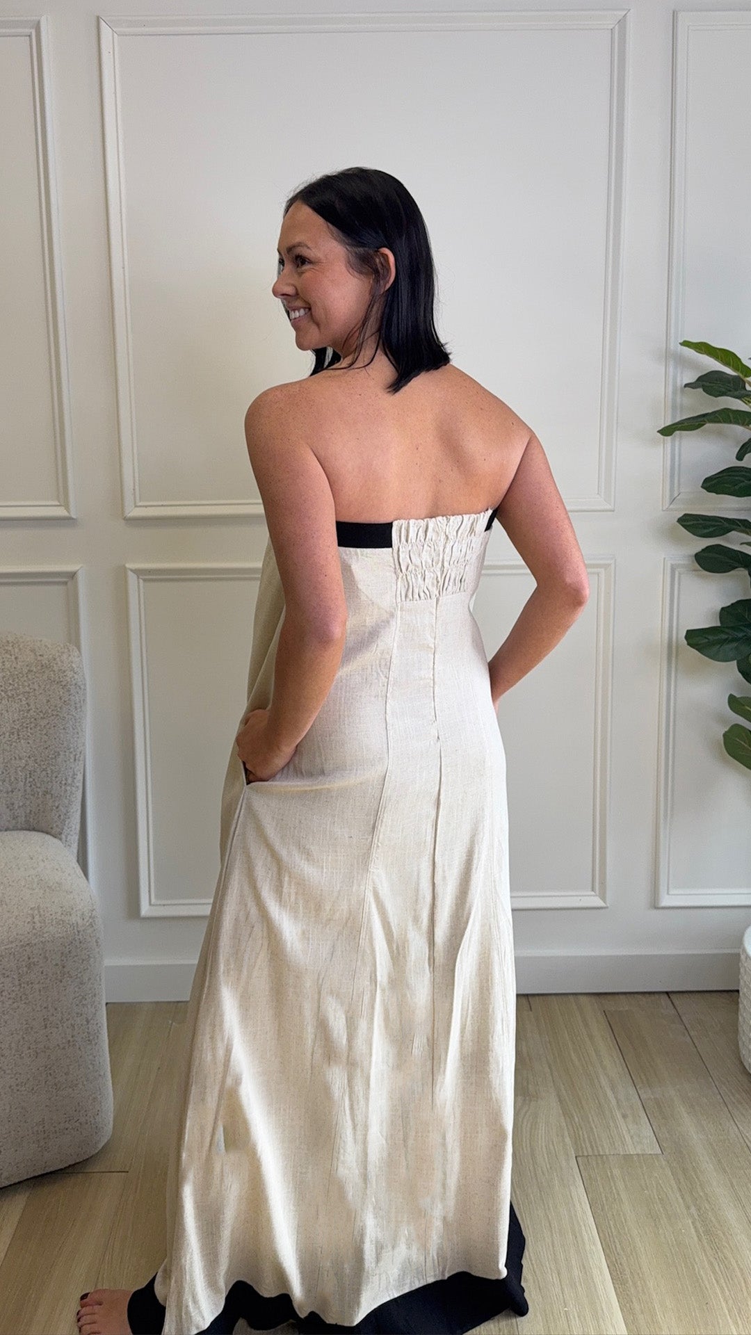 Springsteen Strapless Dress