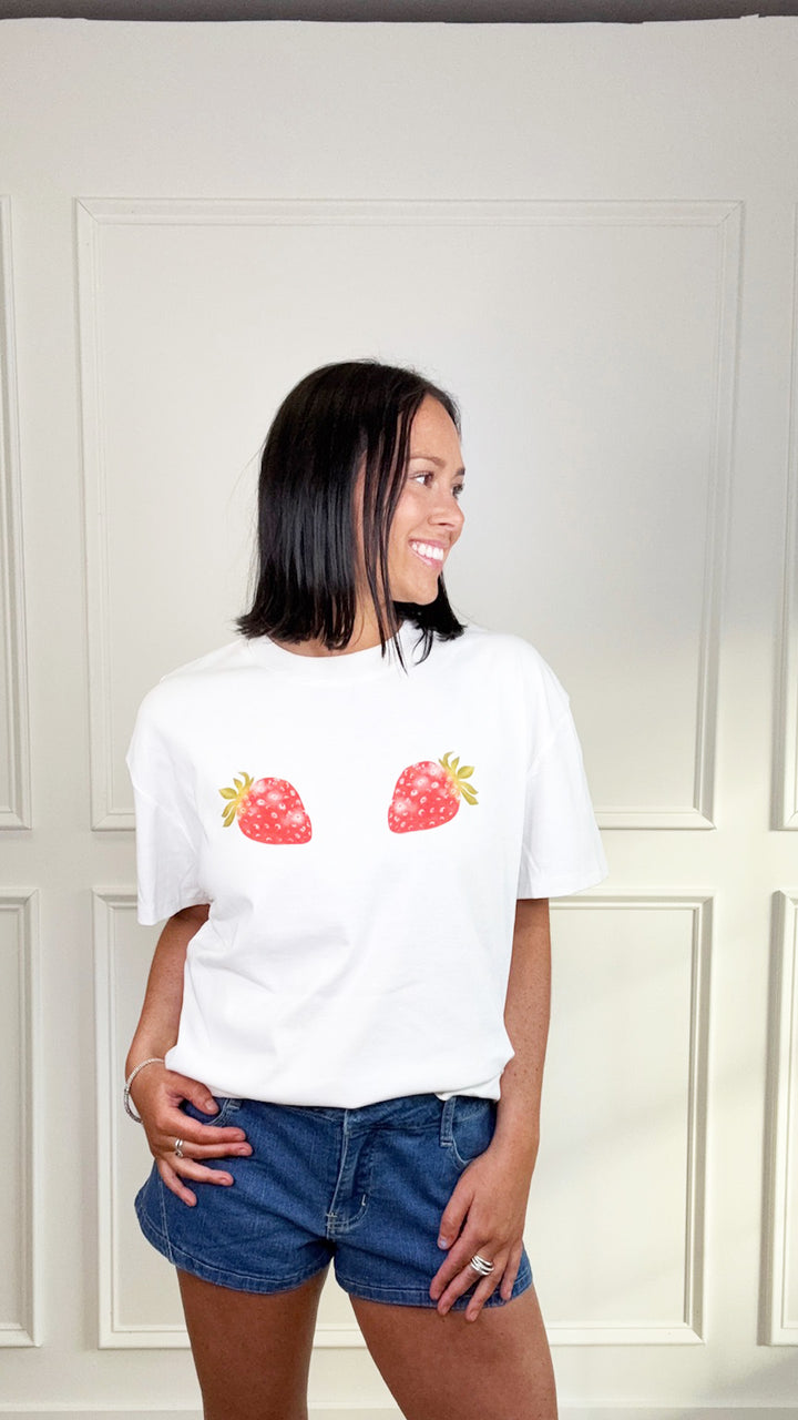 Summer Strawberry Graphic Tee