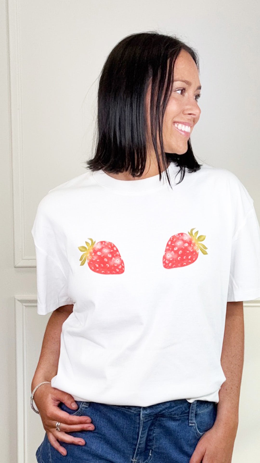 Summer Strawberry Graphic Tee