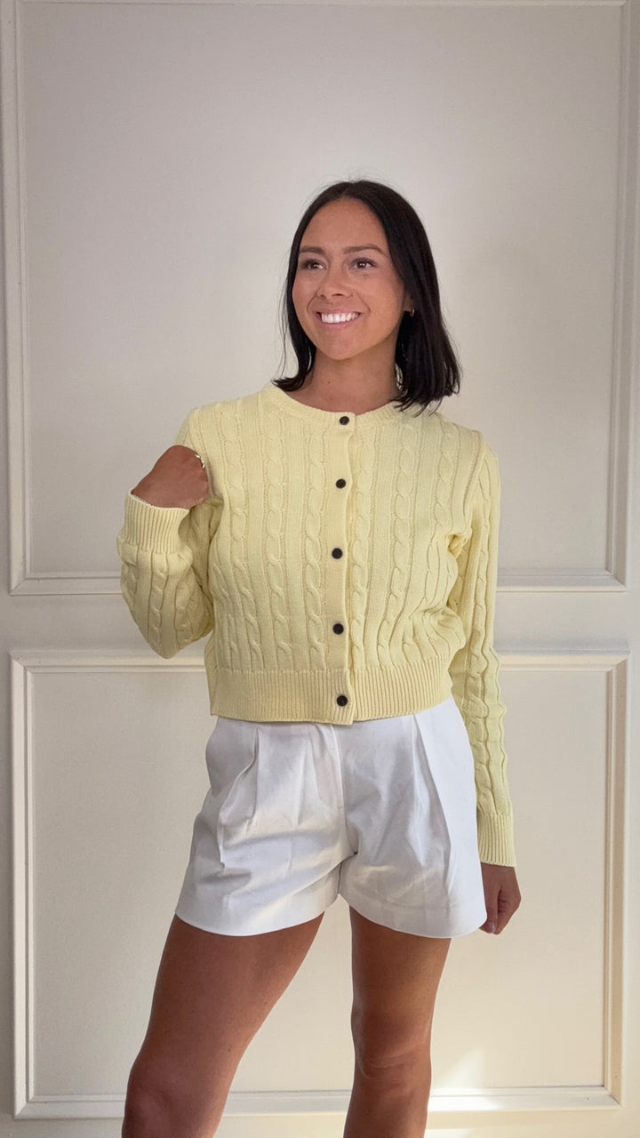 Sunlit Muse Butter Yellow Sweater