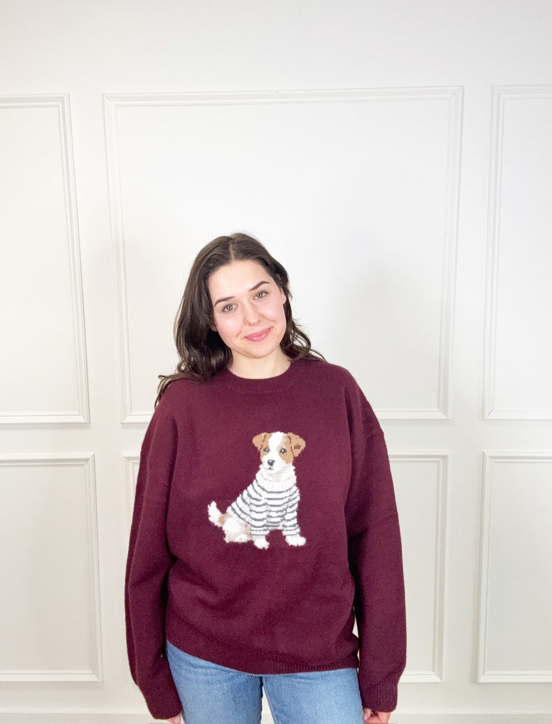 Terrier Graphic Sweater