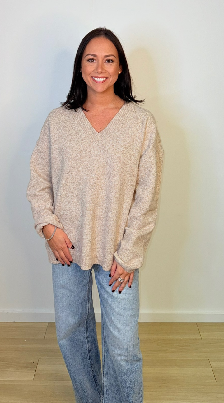 Lt Taupe Sweater