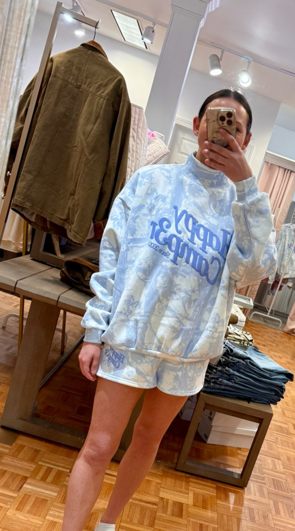 Blue Camo Happy Camp3r Shorts