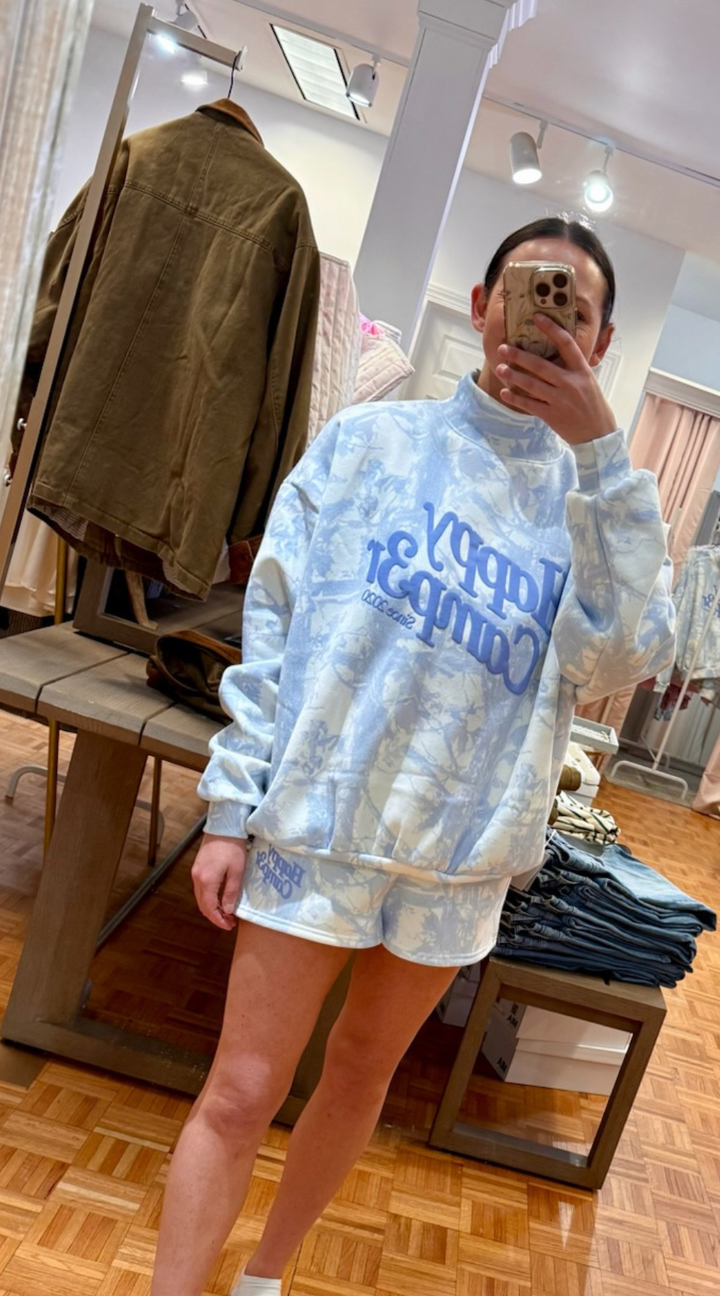 Blue Camo Happy Camp3r Shorts