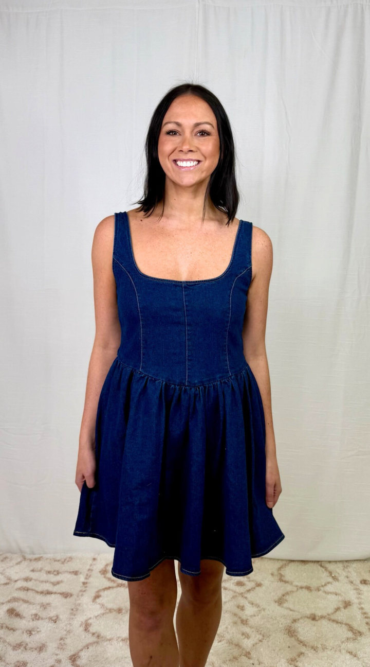 American Boy Denim Mini Dress