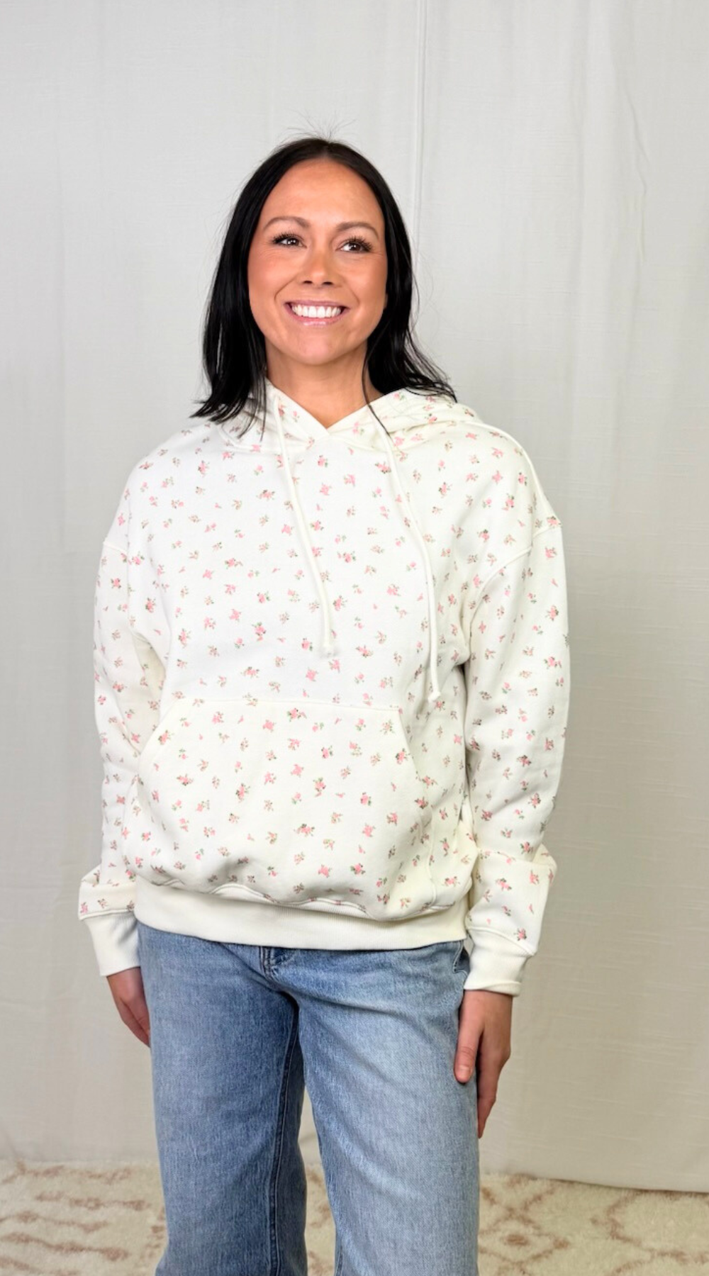 Applause Floral Hoodie Top