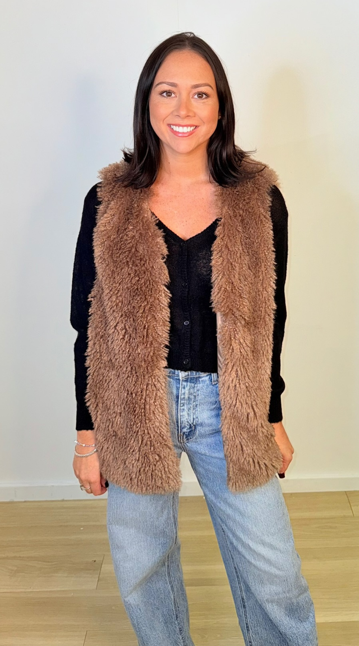 Fuzzy Sweater Vest