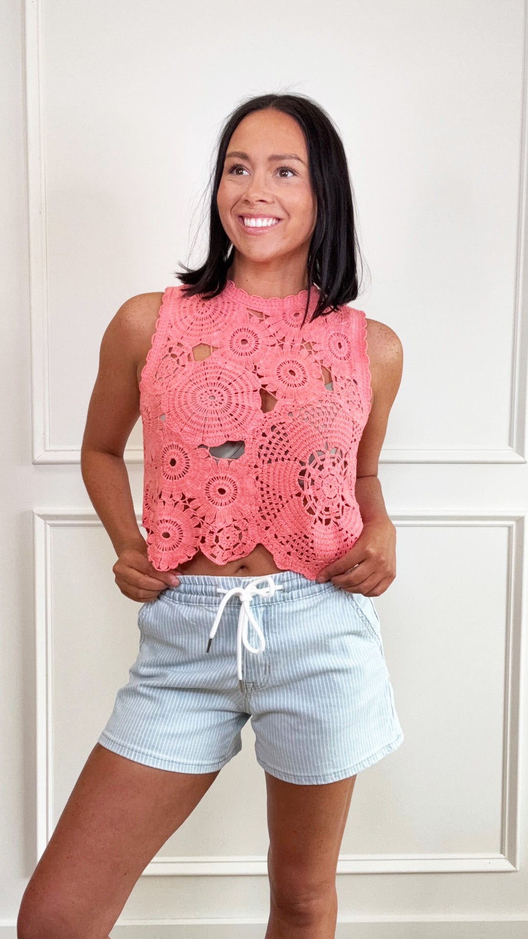 Coral Reef Crochet Tank