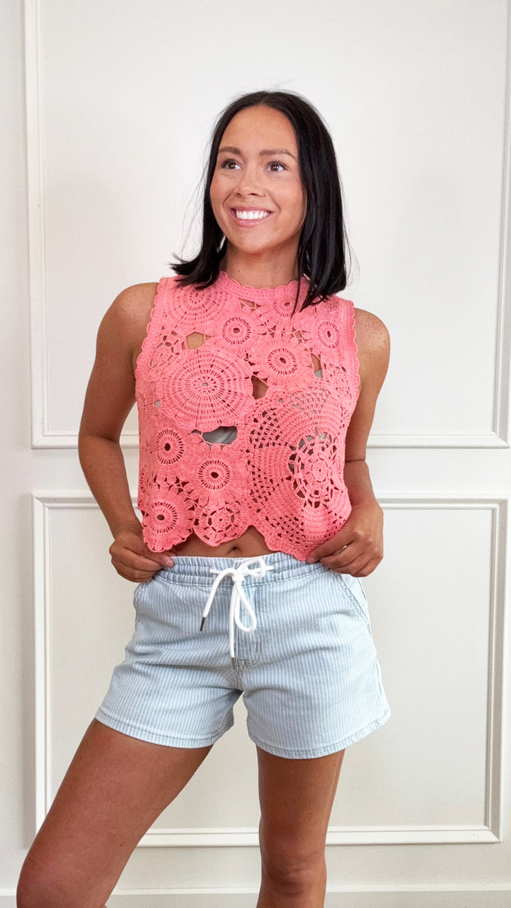 Coral Reef Crochet Tank