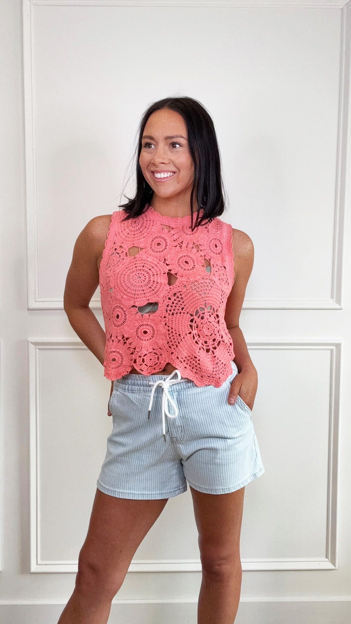 Coral Reef Crochet Tank