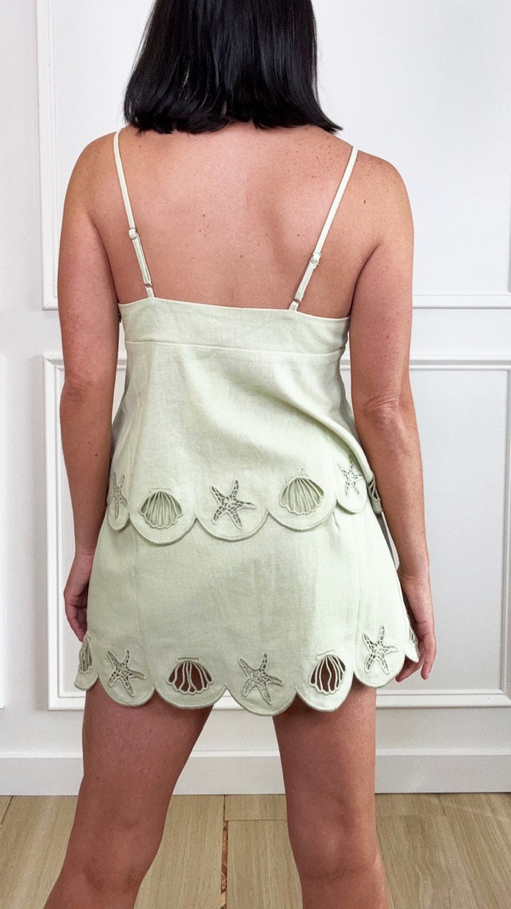 Fresh Fern Scallop Skirt